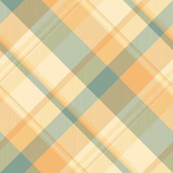 Frame fabric seamless, tablecloth tartan texture background. Soft pattern textile check plaid in light and orange colors. vector