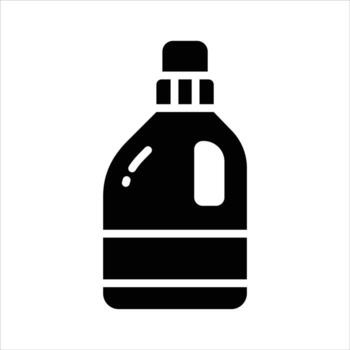 Ready to use glyph style icon of detergent bottle. vector