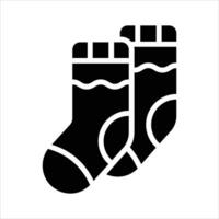 Handy glyph icon of a pair of socks. vector