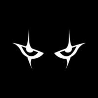 Sharp Evil Eyes Icon - Dark Aesthetic vector