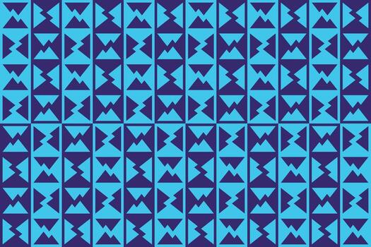 Abstract blue and black pattern with triangles vector