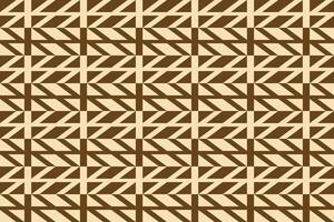 A brown and white pattern with a chevron design vector