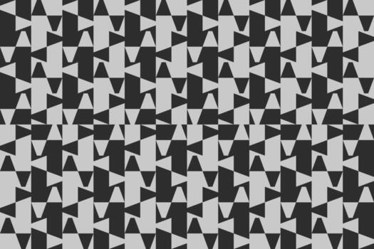 Abstract black and white pattern with triangles vector