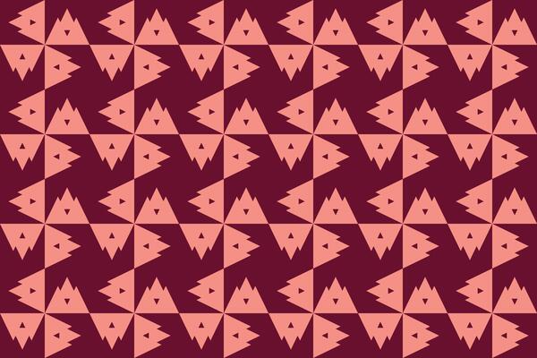 Abstract pattern with red and pink triangles