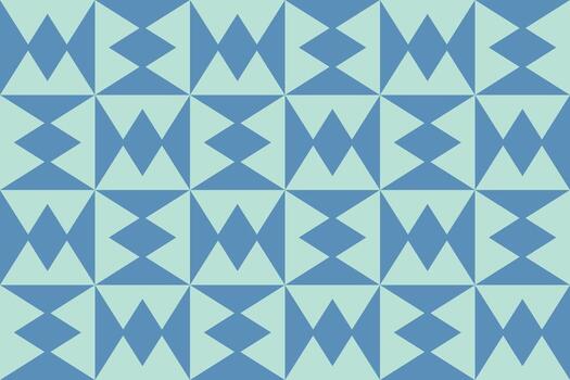 A blue and green geometric pattern with triangles vector