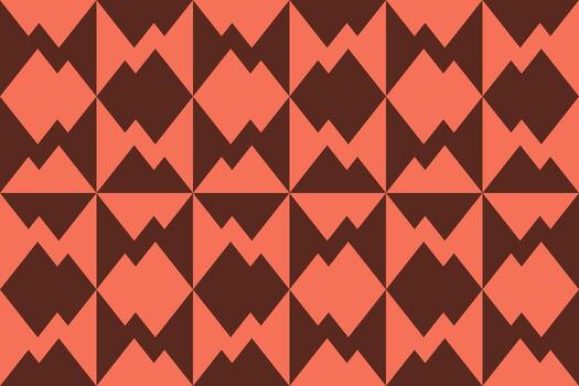 un rojo y marrón modelo con triangulos vector