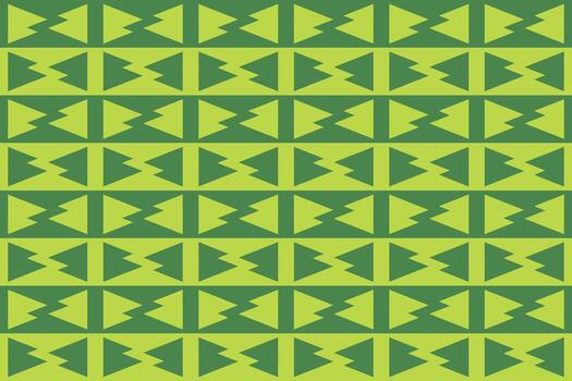 Abstract green and yellow pattern with triangles vector