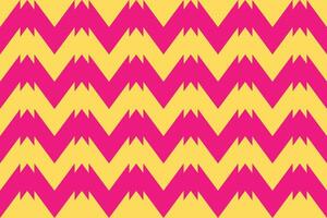 A yellow and pink chevron pattern vector
