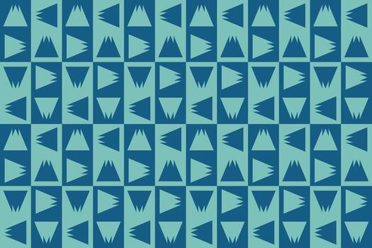 Abstract blue and green pattern with triangles vector