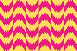 Abstract yellow and pink chevron pattern vector