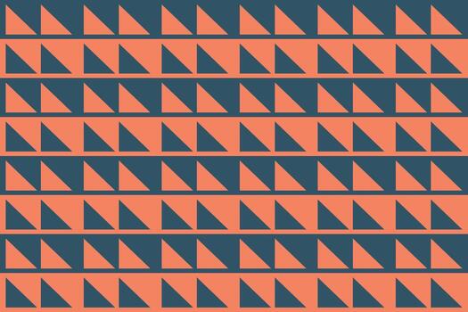 A pattern with triangles on an orange and blue background vector