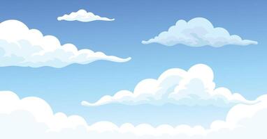 Skyscape with Beautiful Scenery, cloudscape, Sky View with Floating Cloud vector
