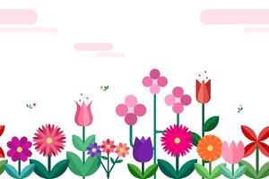Flower geometric pattern vector