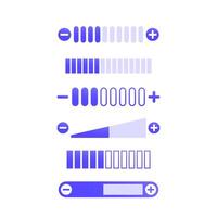 volume control, plus and minus design for apps vector