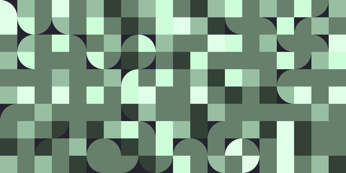 abstract Seamless geometric round, circle, aquatic pattern in the form of squares. illustration eps 10 vector