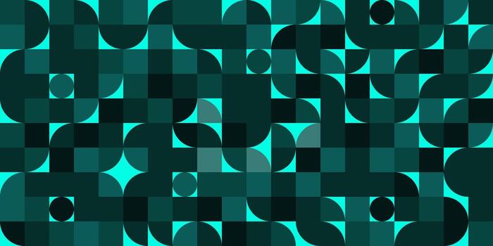 Seamless geometric round, circle, aquatic pattern in the form of squares. illustration eps 10 vector