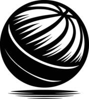 Stylized Basketball Graphic Design Isolated on White Background vector