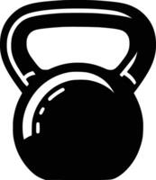 Kettlebell Fitness Training Equipment for Strength and Conditioning Workouts vector