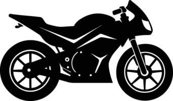 Sleek Sport Motorcycle Silhouette Design for Enthusiasts vector