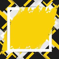 Yellow abstract background with geometric shapes vector