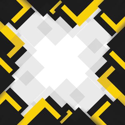 abstract geometric background with black and yellow squares