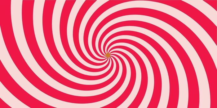 Abstract Swirling Background Pink and Crimson Red Stripes Spiral Pattern Design Element vector