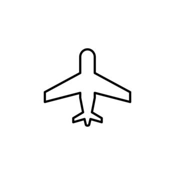 Airplane Mode Line Icon for Mobile UI vector