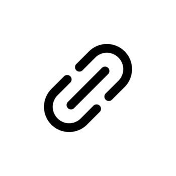 Link Solid Icon for Web Connection vector