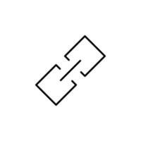 Secure Link Line Icon for Digital Access vector