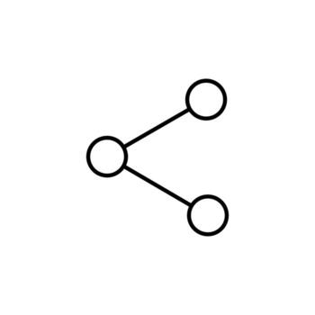 Send or Share Line Icon Element vector