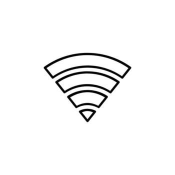Internet Access WiFi Line Icon Element vector