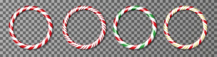 colorful twisted rope frames for design vector