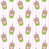 Colorful smoothie pattern design vector