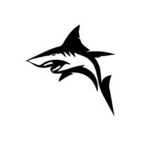 Shark icon vectors illustration black color