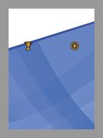 Trophy and Badge in a Geometric Abstract Composition vector