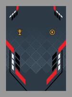 Athletic Jersey Template with Geometric Accents vector