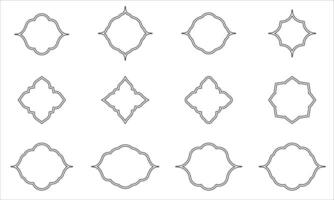 Ornamental Badges Shapes vector