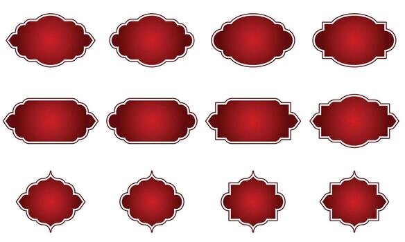 Frame and Labels Set vector