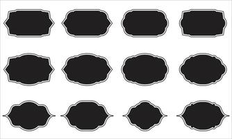 Collection of Ornamental Badge Shapes vector