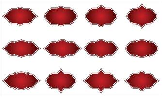 Frames and Labels Set vector