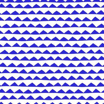 sin costura modelo con triangulos y rayas. azul resumen diseño. vector