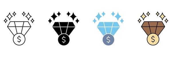 VALUE concept line icon. Simple element illustration. vector
