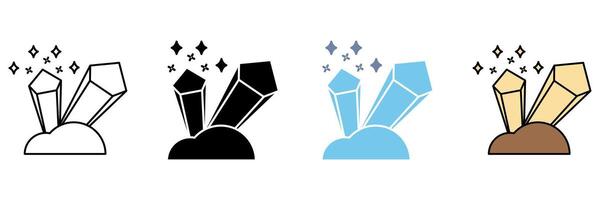 GEM concept line icon. Simple element illustration. vector