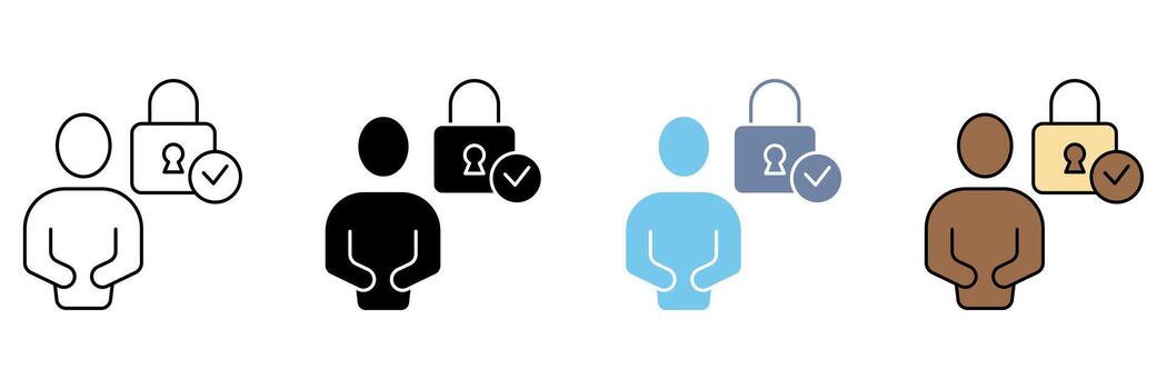 AUTHENTICATION concept line icon. Simple element illustration. vector