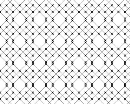 Abstract background of black lines crossing with white background color. vector