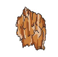 Tree bark without background illustration vector