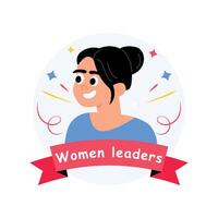 Illustration of women leaders vector