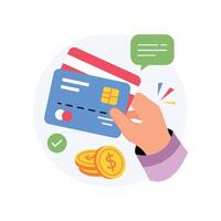 Card Payment Concept Style illustrations. EPS 10 File vector