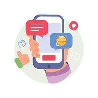 Metaverse Chatting Concept Style illustrations. EPS 10 File vector