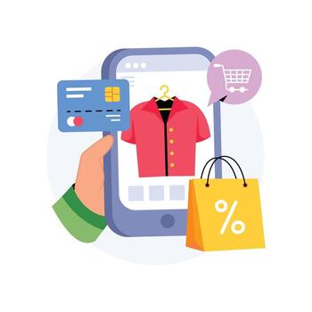 Visual Merchandising Concept Style illustrations. EPS 10 File vector